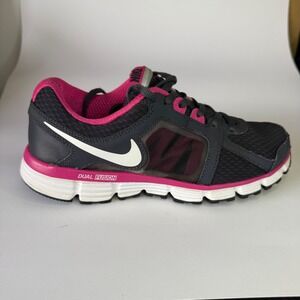 Nike Dual Fusion ST 2 Running Shoes Black Pink‎ Youth 5.5 Athletic 456970-004